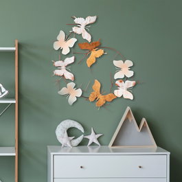 Wallity Butterflies - 3 Escultura de Pared Multicolor